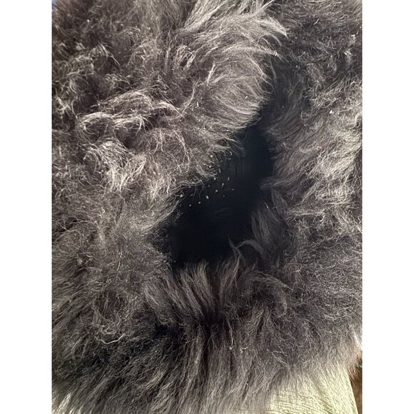 Vintage Neiman Black Fuzzy Hat 55% Wool 45% Acrylic Made In Italy Womens Winter main image 14